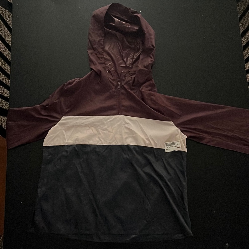L.A. Hearts Jacket, Size Large, Colors Burgundy, Cream, And Navy Blue.
